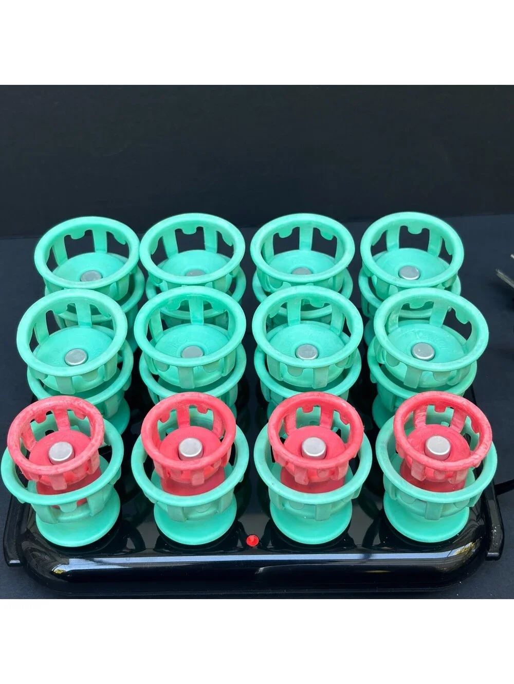 Clairol Lock N Roll Hot Hair Rollers Curlers set 24 Spoolies model BT-1 Works